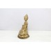 Brass Buddha Statue Buddhism Religion Asian Home Decor Figure Hand Engraved E366